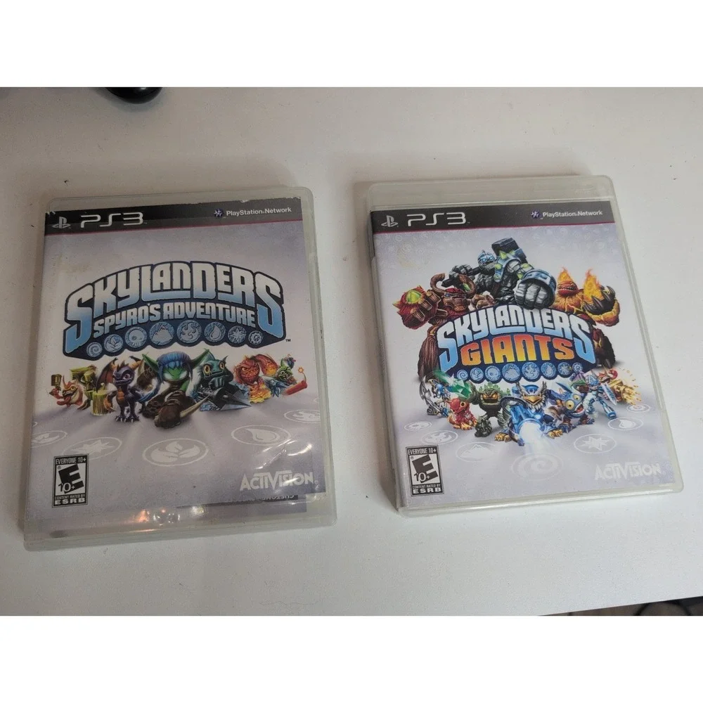 Skylanders Spyro's Adventure & Giants PS3 Video Game Lot of 2 Tested And Works